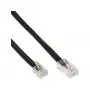InLine modulārais kabelis RJ45 8P6C uz RJ12 6P6C, vīrietis/vīrietis, 10 m