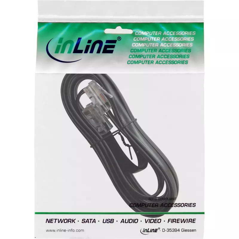 InLine ISDN kabelis RJ45 vīr. / vīr. 8P8C 5m