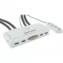 InLine KVM slēdzis 4 pieslēgvietas DVI-D + USB + Audio, komplektā 2 kabeļu komplekti