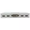 InLine KVM slēdzis 4 pieslēgvietas DVI-D + USB + Audio, komplektā 2 kabeļu komplekti