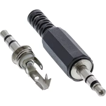 3,5 mm audio stereo kontaktdakša InLine 99100 lodējamā versija