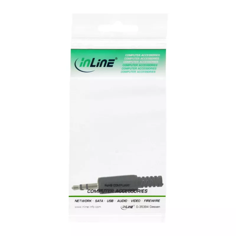 3,5 mm audio stereo kontaktdakša InLine 99100 lodējamā versija