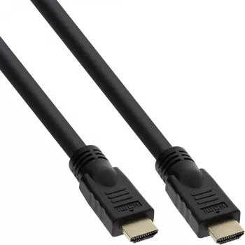 InLine High Speed HDMI kabelis ar Ethernet Premium 4K2K vīr. / vīr. melns 7,5 m