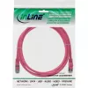 InLine ielāpu vads SF/UTP Cat.5e rozā 0,3 m
