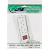 InLine kontaktligzdu sloksne, 4 vietīga, 2x CEE7/3 + 2x Euro CEE 7/16, balta, 1,5 m