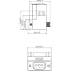 InLine VGA Adapteris 90° 15 kontaktu vīrišķais / sievišķais, InLine, 37248I