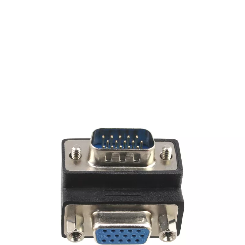 InLine VGA Adapteris 90° 15 kontaktu vīrišķais / sievišķais, InLine, 37248I