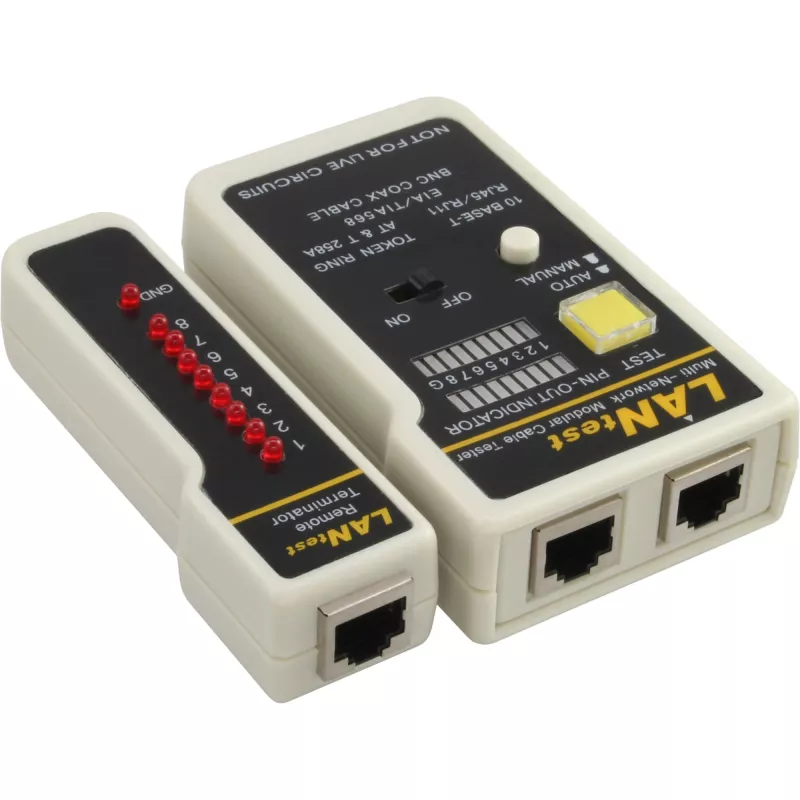 Tīkla kabeļu testeris InLine 79998 BNC RJ11 RJ45