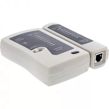 InLine testeris RJ45 kabeļiem un savienotājiem ar 9 vadības gaismas diodēm