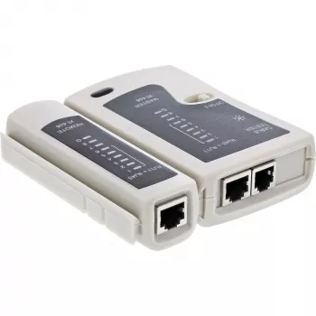 InLine testeris RJ45 kabeļiem un savienotājiem ar 9 vadības gaismas diodēm