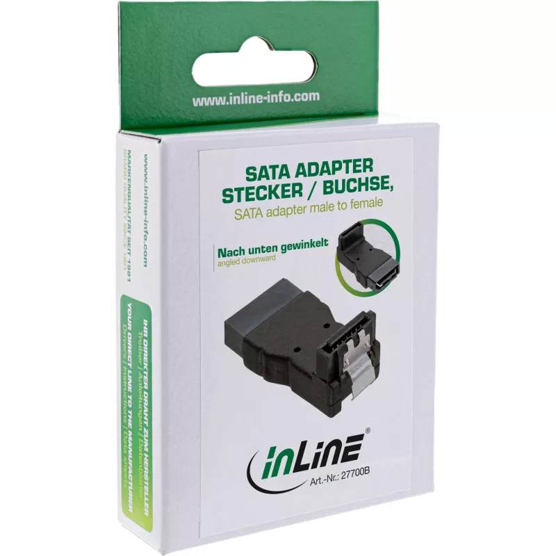 InLine SATA adapteris vīrišķais sievišķais leņķis uz leju 27700B