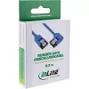 InLine SATA 6Gb/s apaļais kabelis, viens gals ar 90° leņķi, ar fiksatoriem, 0,3 m