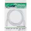 InLine High Speed HDMI kabelis ar Ethernet, M/M, balts, zeltīti kontakti, 3m