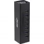 InLine USB 3.0 centrmezgls, 7 porti, alumīnija korpuss, ar 2,5 A barošanas bloku