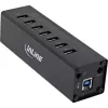 InLine USB 3.0 centrmezgls, 7 porti, alumīnija korpuss, ar 2,5 A barošanas bloku