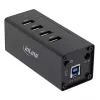 InLine USB 3.0 centrmezgls, 4 porti, alumīnija korpuss, ar 2,5 A barošanas bloku