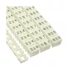 Kabeļu marķēšanas gredzeni 6 mm InLine Nr.0–9, plastmasa, balti, 100 gab. iepakojumā