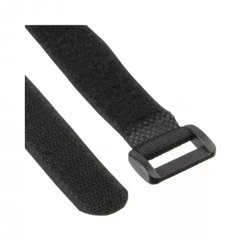 Kabeļu saišu āķa-cilpas komplekts InLine 500×20 mm, neilons, 10 gab., melns
