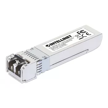 Intellinet raiduztvērējs Module Optical, 10 Gigabit Fiber SFP+, 10GBase-SR (LC) Multi-Mode Port, 300m, Wavelength 850nm, Ethernet, Fibre, HPE Compliant, Equivalent to HPE J9150A / J9150D / JD092A / JD092B, Three Year Warranty