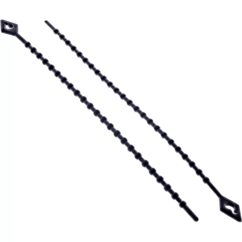 Kabeļu saites InLine 100 mm melnas, 100 gab. iepakojumā — 100 mm garums, melnas, 100 gab.