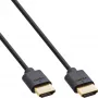 InLine Slim Ultra High Speed HDMI kabelis M/M 8K4K zeltīts melns 2m