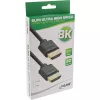 InLine Slim Ultra High Speed HDMI kabelis M/M 8K4K zeltīts melns 2m