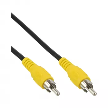 InLine video kabelis, 1x RCA vīr./vīr., dzelteni spraudņi, 7m