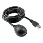 InLine USB 3.2 Gen.1 kabelis USB Type A V / A S + Barošana, ar statīvu, melns, 3m