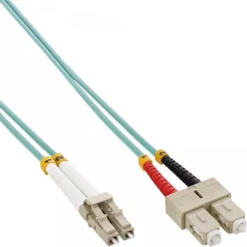 Šķiedras optisko duplekso kabelis LC/SC InLine 88642O 50/125µm OM3 2m