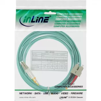 Šķiedras optisko duplekso kabelis LC/SC InLine 88642O 50/125µm OM3 2m