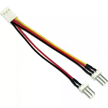 InLine ventilatora adaptera Y-kabelis 3-pin Molex māte / 2x 3-pin Molex tēvs, 100 gab.