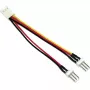 InLine ventilatora adaptera Y-kabelis 3-pin Molex māte / 2x 3-pin Molex tēvs, 100 gab.