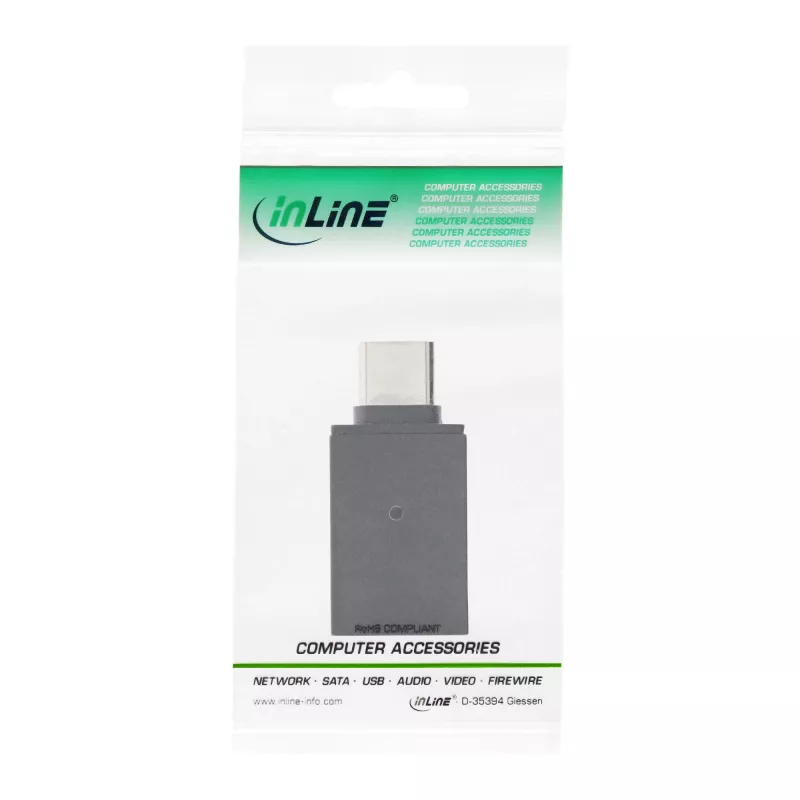 InLine USB 3.2 Gen.2 Adapteris, USB-C vīrišķais uz USB-A sievišķo, OTG