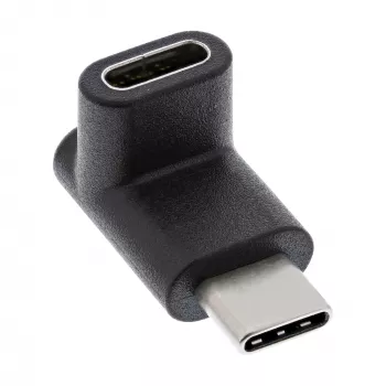USB 3.2 Gen.2 Adapter InLine 35807 USB-C vīriešu uz C sieviešu uz augšu/uz leju leņķveida