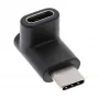 USB 3.2 Gen.2 Adapter InLine 35807 USB-C vīriešu uz C sieviešu uz augšu/uz leju leņķveida