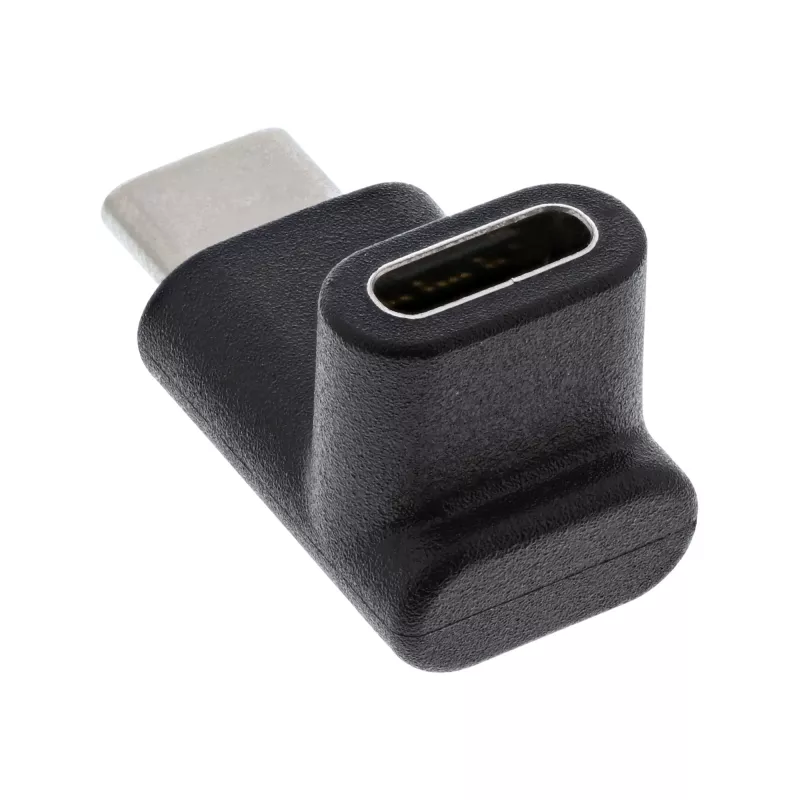 USB 3.2 Gen.2 Adapter InLine 35807 USB-C vīriešu uz C sieviešu uz augšu/uz leju leņķveida