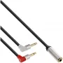 InLine plāns Audio lidmašīnas sēdekļa kabelis 2x 3,5 mm vīr. uz 1x siev., 0,15 m