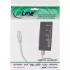 InLine 4 virzienu tālruņa pieslēgvietas sadalītājs, RJ45 spraudnis uz 4x RJ45 ligzdu, 0,15 m