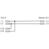 InLine TAE-N kabelis TAE-N / RJ11 adapteris 6P2C pārtiltots 3m