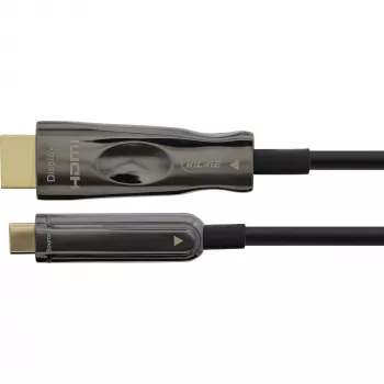 InLine USB Display AOC kabelis, USB-C vīrišķais uz HDMI vīrišķais (DP Alt režīms), 25m
