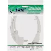 InLine strāvas kabelis, CEE 7/7 leņķveida / 3pin IEC C13 vīrišķais, balts, 0,5m