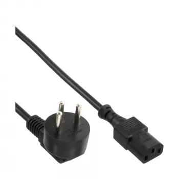InLine strāvas kabelis, Izraēlas tips H / 3 kontaktu IEC C13 vīrišķais, 3 m