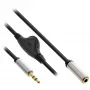 InLine plāns Audio vads 3,5 mm vīr./siev., ar skaļuma vadību 0,25 m
