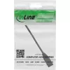 InLine RJ45 interfeisa aizsardzība Cat.6A S/FTP, RJ45 M/F, melns, 0,2m