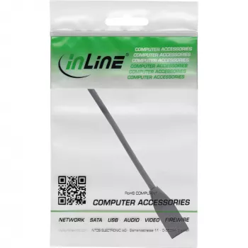 InLine RJ45 interfeisa aizsardzība Cat.6A S/FTP, RJ45 M/F, melns, 0,2m