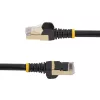 StarTech.com 1m CAT6a Ethernet kabelis - 10 Gigabit ekranēts bez aizķeršanās RJ45 100W PoE ielāpu vads - 10GbE STP tīkla kabelis ar stiepes atvieglojumu - melns individuāli testēts/vadi ir UL sertificēti/TIA