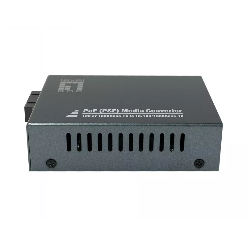 LevelOne RJ45 uz SC Gigabit multivides pārveidotājs, PoE PSE, Daudzmodu šķiedra, 0.5km
