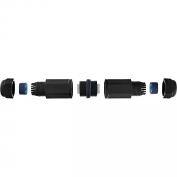 InLine Cat.6 savienotājs, ūdensizturīgs IP67, 2x RJ45 F/F, 1:1
