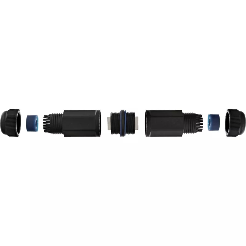 InLine Cat.6 savienotājs, ūdensizturīgs IP67, 2x RJ45 F/F, 1:1