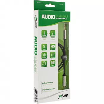 InLine plāns Audio kabelis 3.5 mm spraudnis / ligzda, stereo, 5 m